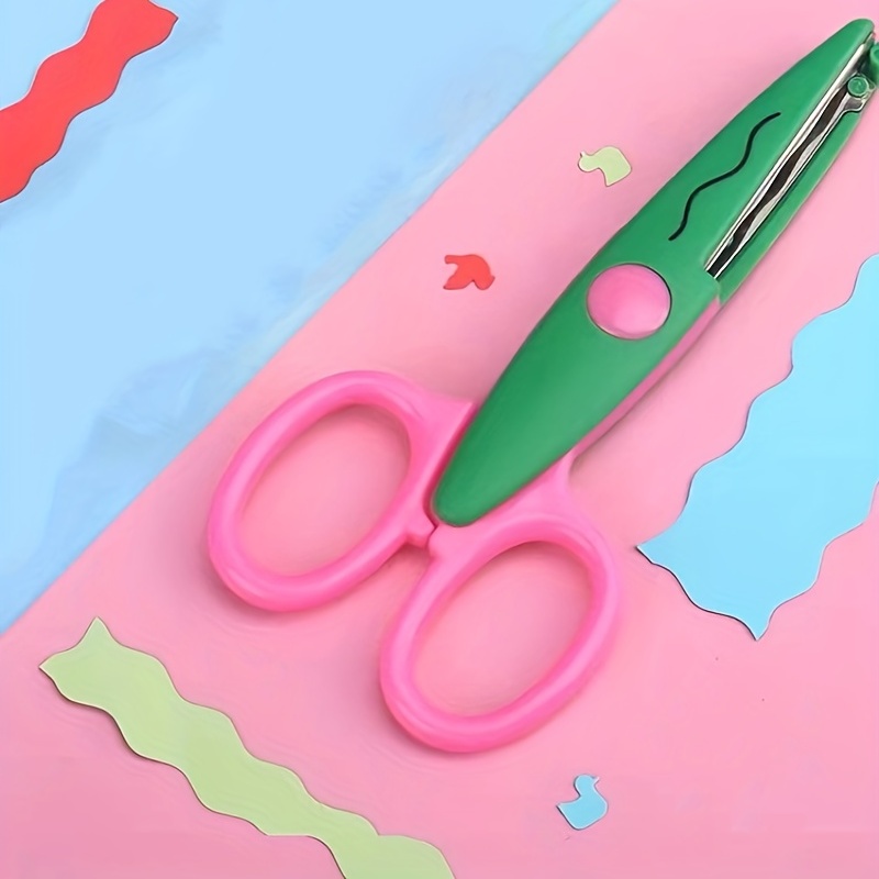 Colored Plastic Mini Safe Scissors Student Fashion Stationery Home Children  Kindergarten Kids DIY Cutting Paper Tool