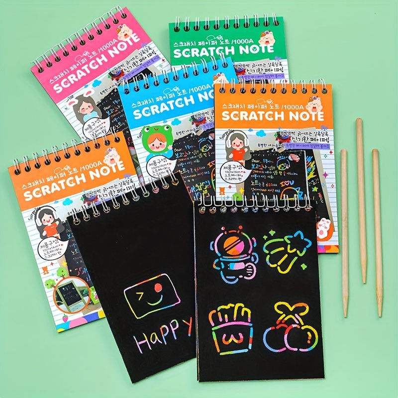 Diy Colorful Scratch Painting Art Scratch Painting Book - Temu