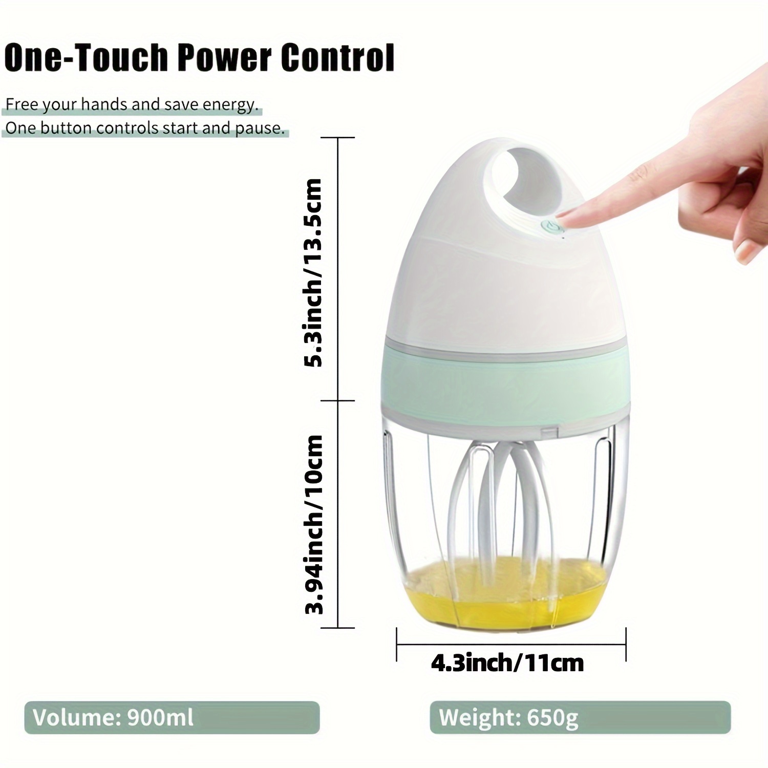 Rechargeable Handheld Mixer Foamer High Egg Speed Electric - Temu
