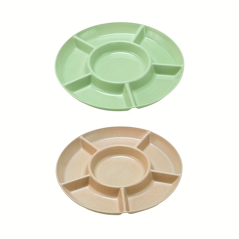 Plastic Plate - 6 Compartment