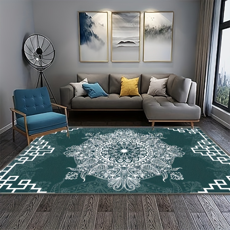 Green Boho Anti Fatigue Kitchen Rugs Vintage Absorbent Non - Temu