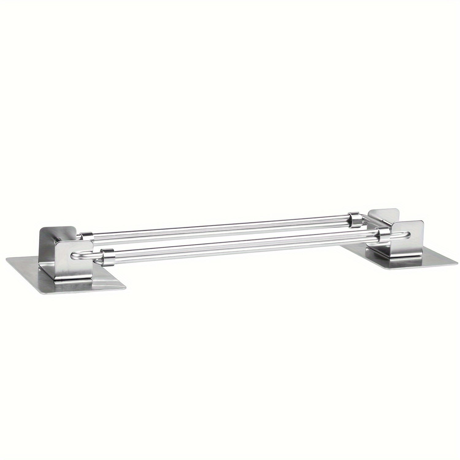 2Pcs RV Shower Corner Storage Bar- Adjustable Stainless Steel Rod
