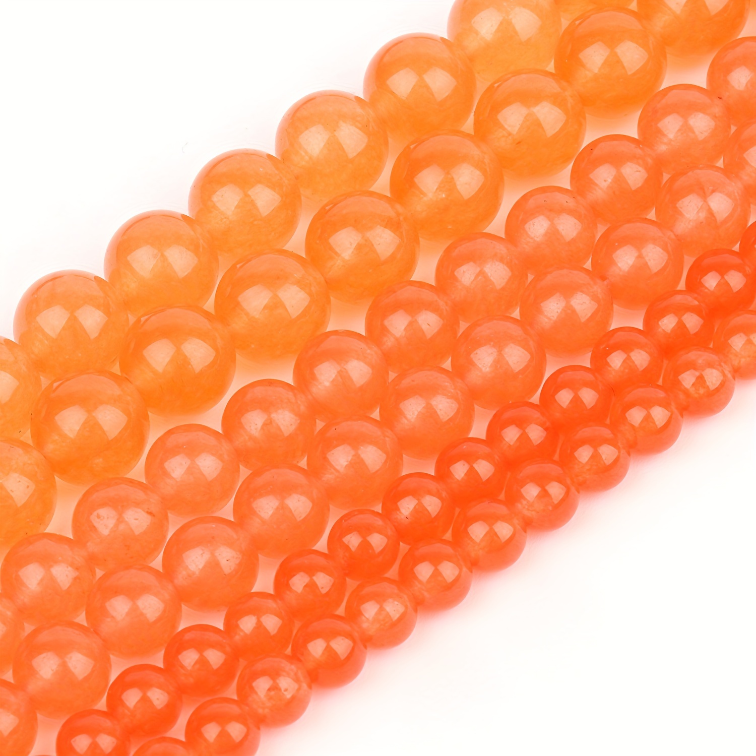 

4-12mm Natural Stone Orange Chalcedony Fashion Loose Spacer Beads For Jewelry Making Diy Unique Fashion Bracelets Necklace Craft Supplies Women Gifts