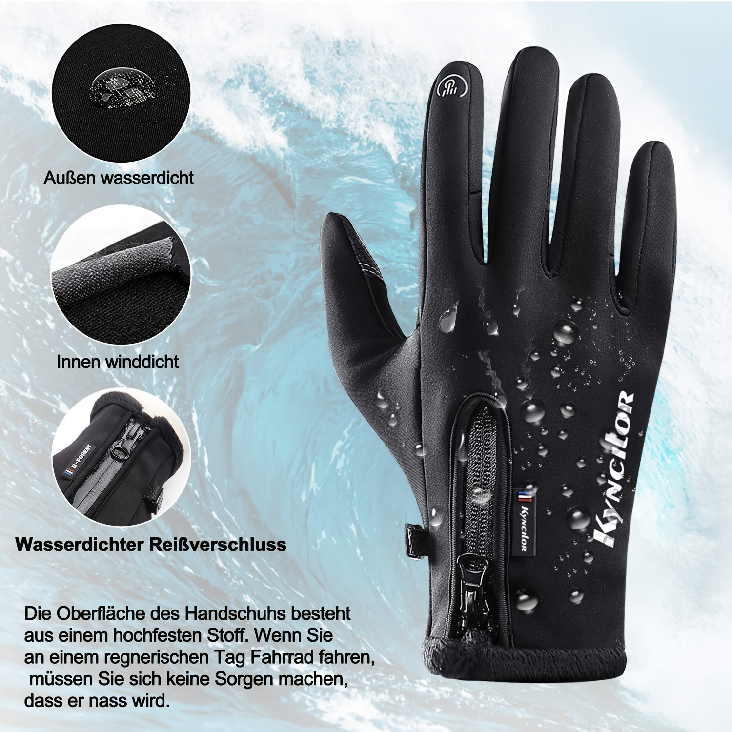 Touch Screen Waterproof Winter Gloves Men Women Keep Hands - Temu