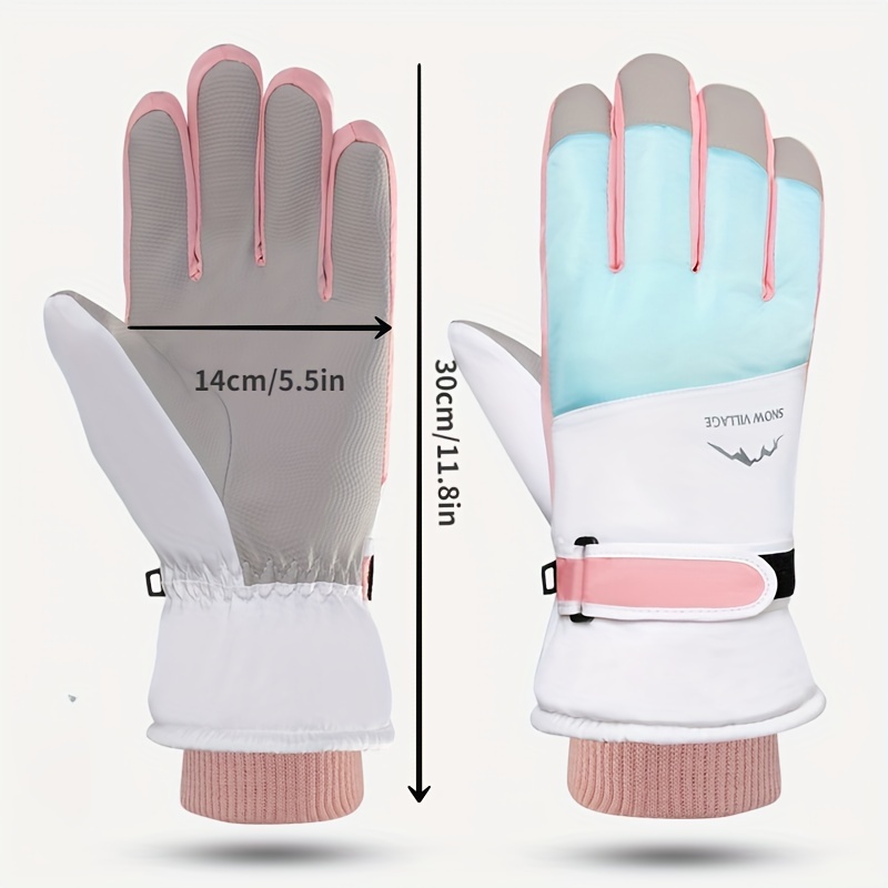 Guantes Esquí Engrosados Guantes Invierno Mantener Calor En - Temu