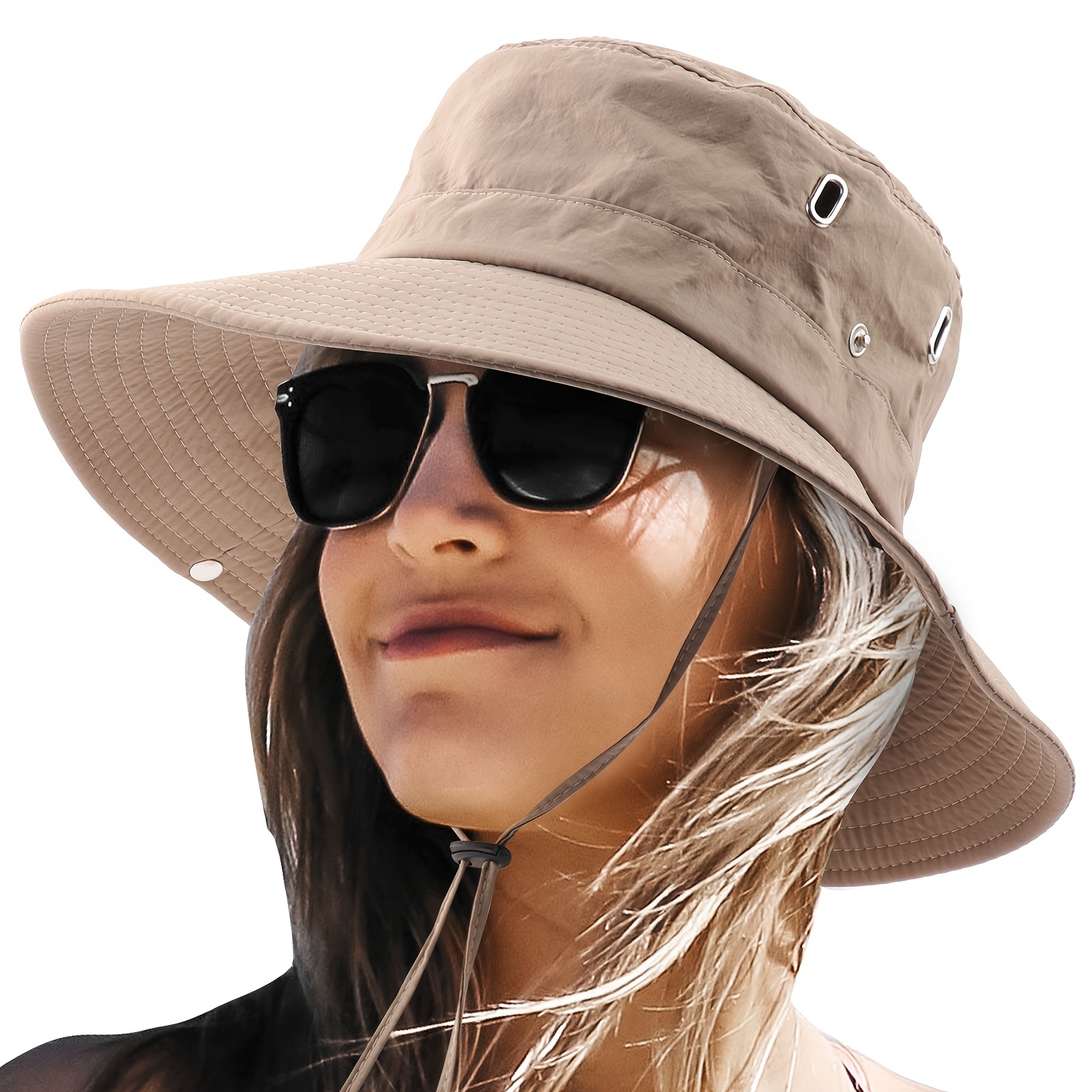 Uv Protection Wide Brim Bucket Hat Foldable Quick Drying - Temu New Zealand