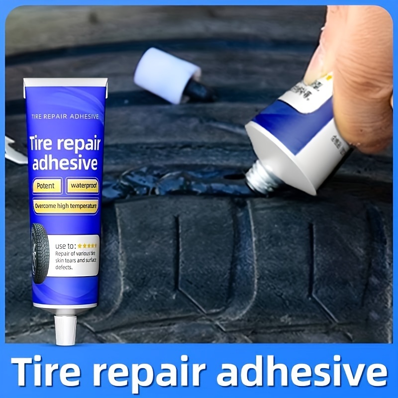 Caoutchouc Réparation de pneu Colle Réparation Fissures de pneu Léger  Facile Opération Portable Adhésif Solide Pour Haute Qualité