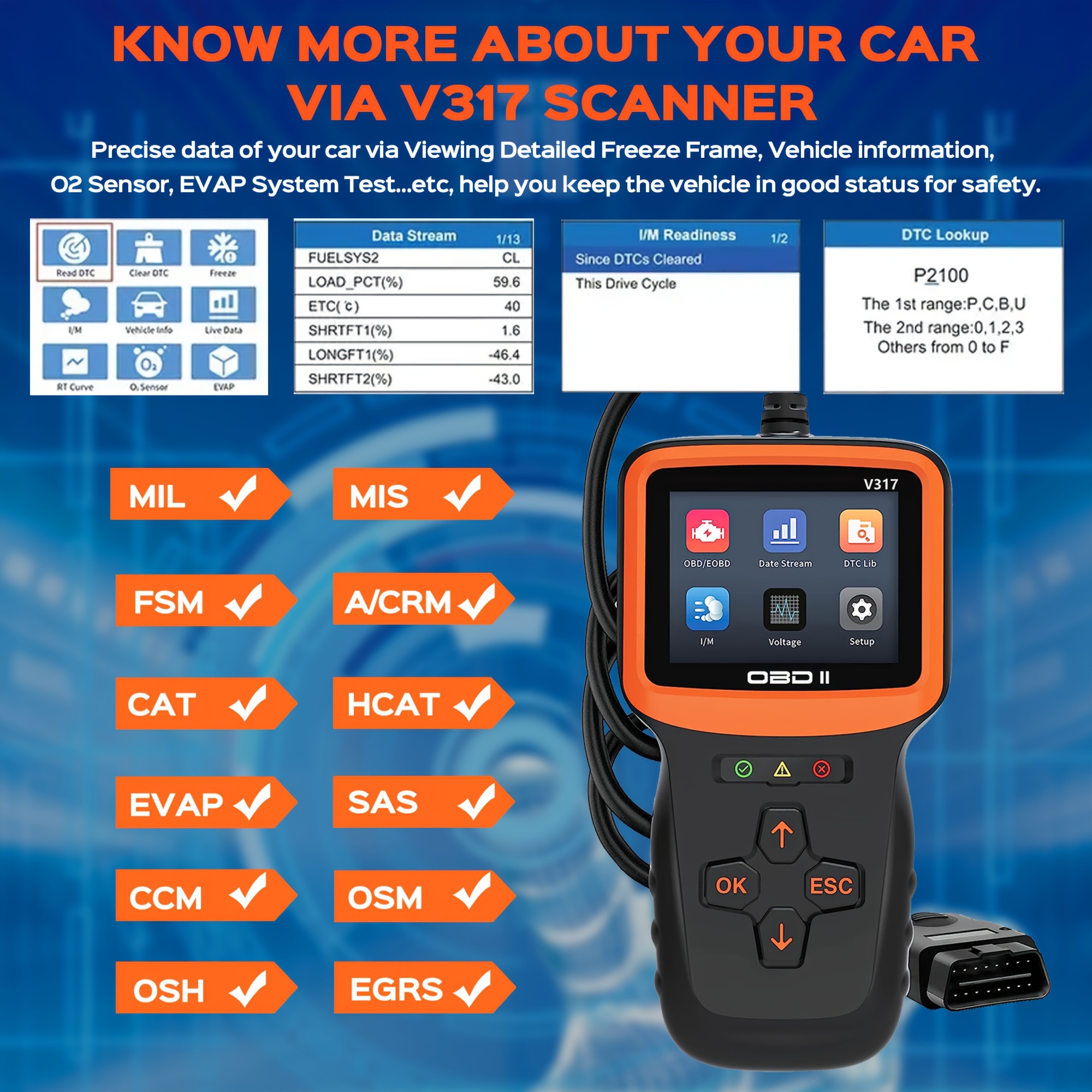 TESTER OBD2 SCANNER LETTORE CODICI AUTO DIAGNOSTICA ANALISI CENTRALINA  ERRORI –  – elettronica, musica, videogames, DVD e tanto altro