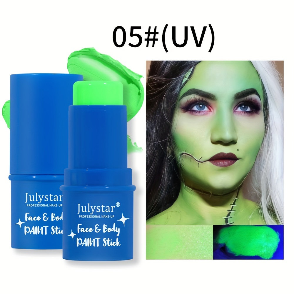 GLOW IN THE Dark Neon Face Paint Body Art SFX Stage Makeup