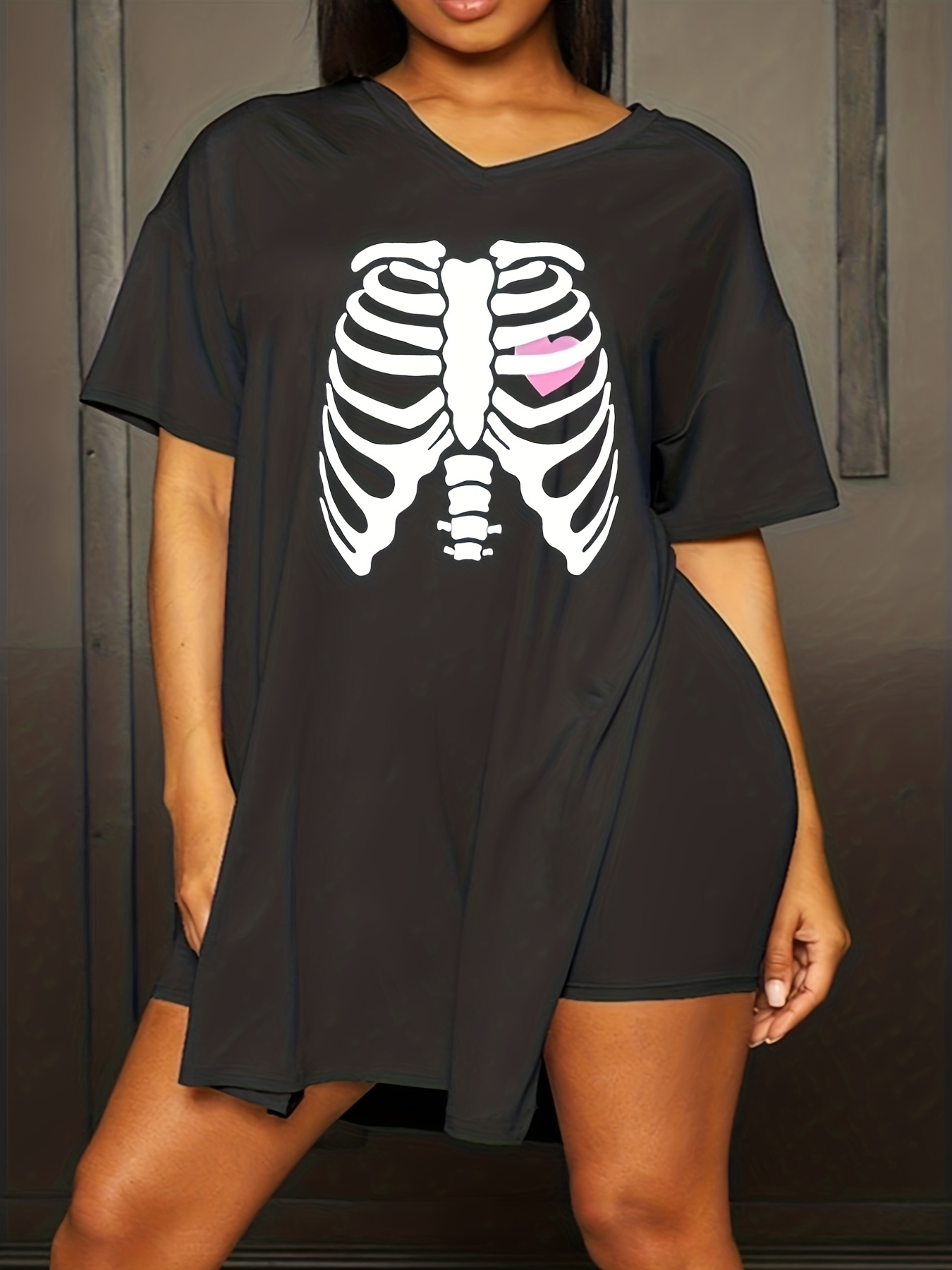 Skeleton biker hot sale shorts