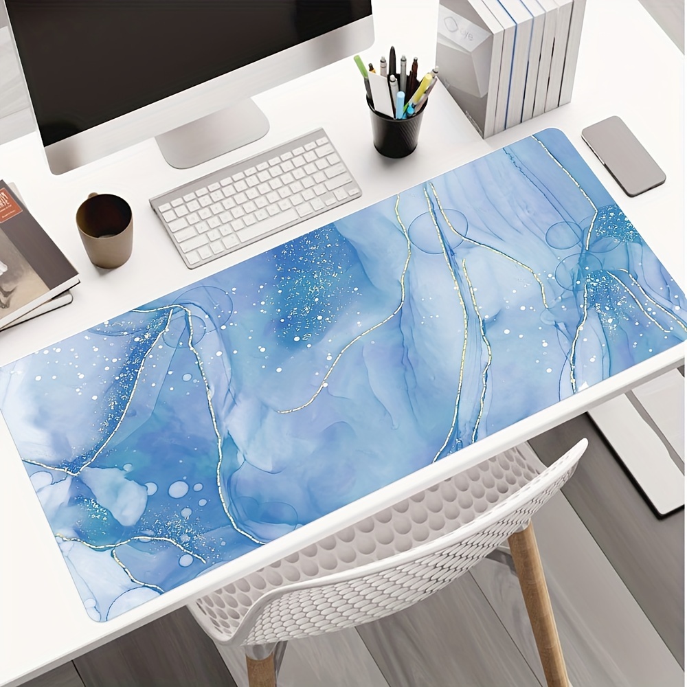 

1pc Marble Pattern Mouse Pad, Personalized Design For Women And Girls Man Round Mousepad, Non-slip Mouse Mat, Suitable For Office Computers, Laptops