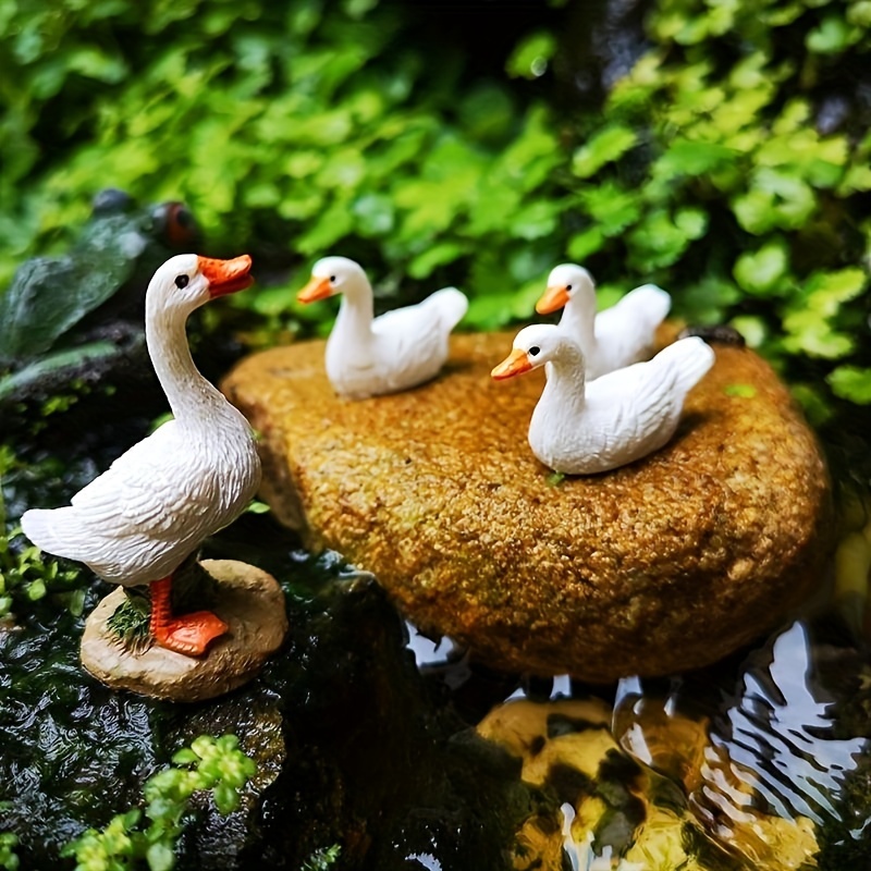 Mittelfinger Ente Harz Ornament Lustige Mittelfinger-Entenstatue