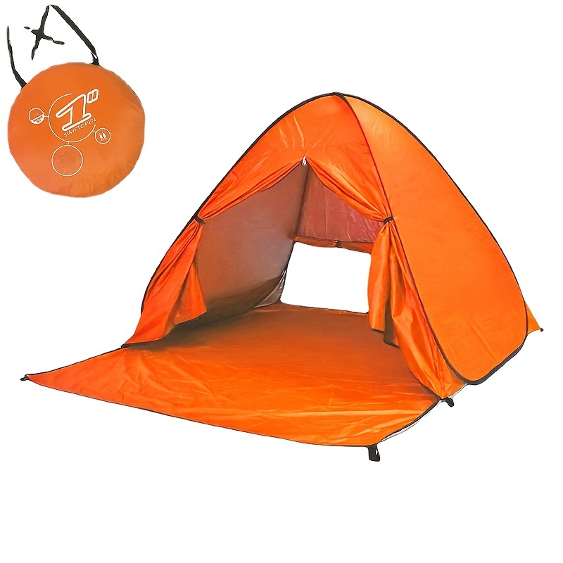 TOBTOS UPF 50+ Pop Up Beach Tent, Easy Set Up Beach Umbrella, Sun Shelter  for 2-3 People UV Protection Portable Sunshade, Baby Canopy Cabana