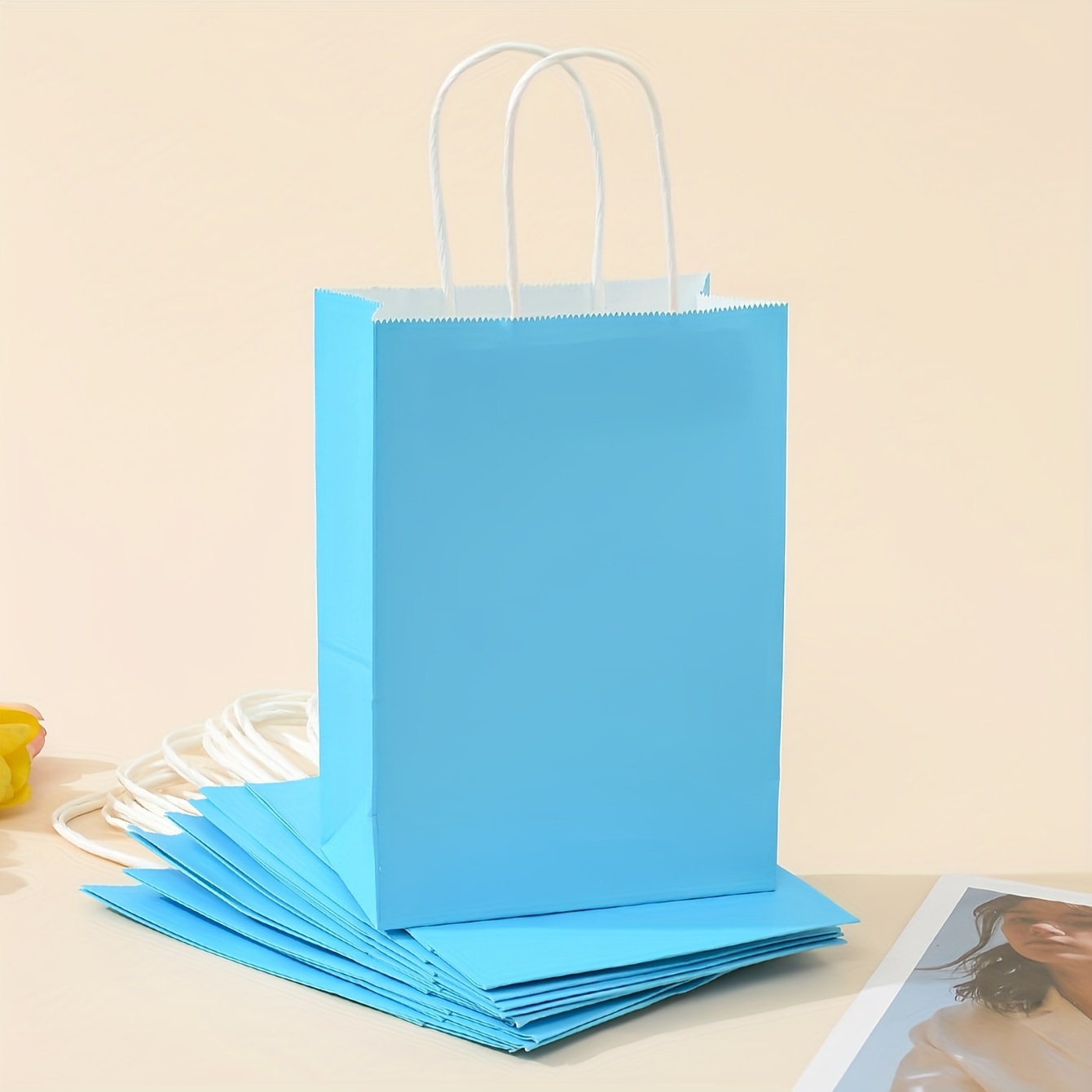 10 Piezas Bolsas Papel Kraft Serie Colores Bolsas Embalaje - Temu