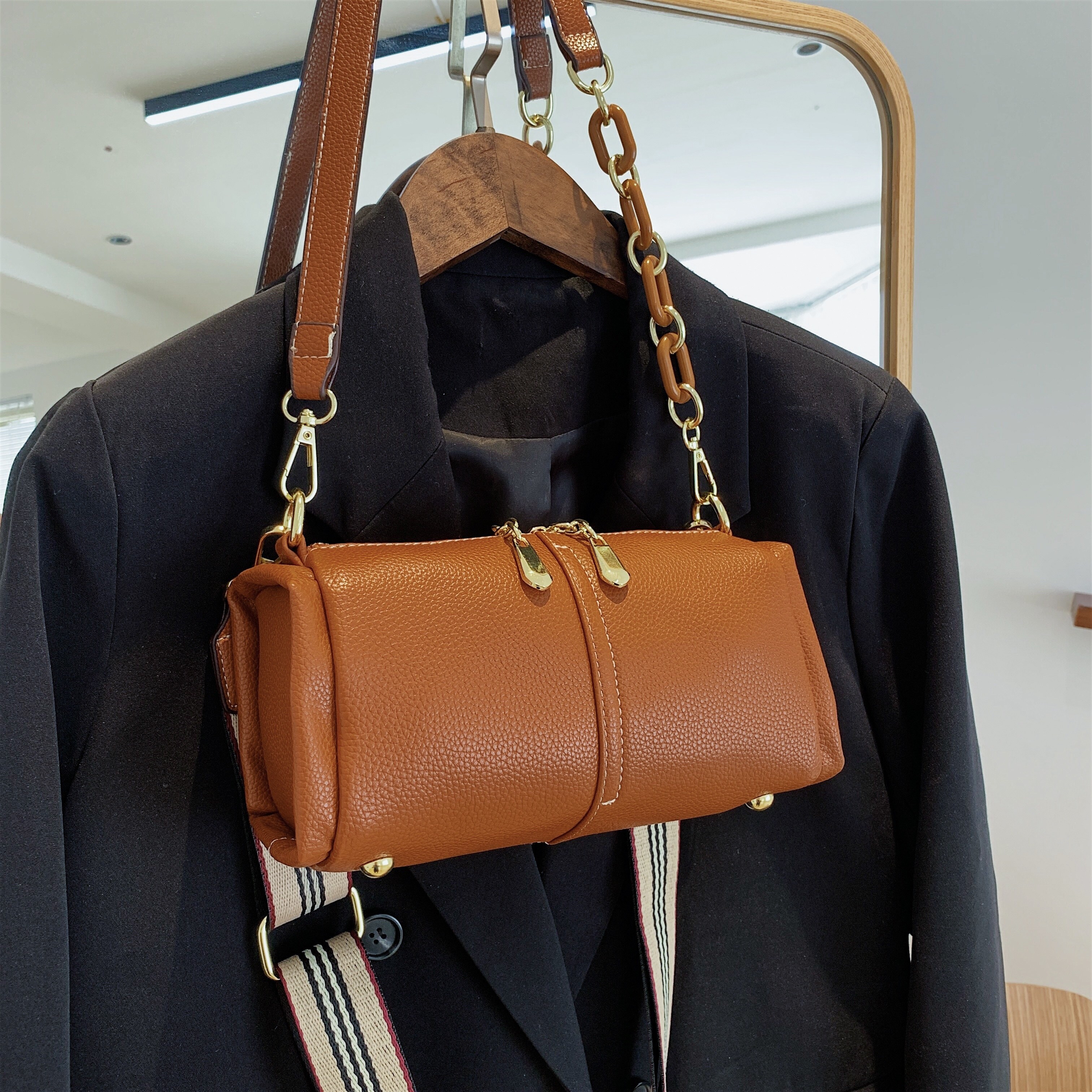 Single Shoulder Bag, Men's Trendy Brand, Simple And Versatile