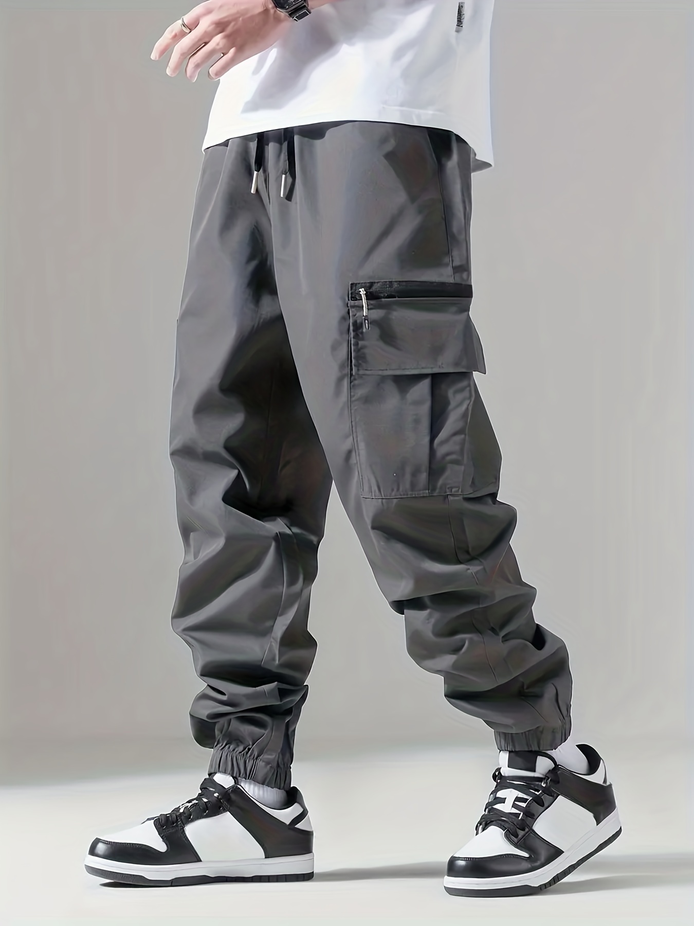 Calças Compridas Casuais Masculinas Com Design De Vários - Temu