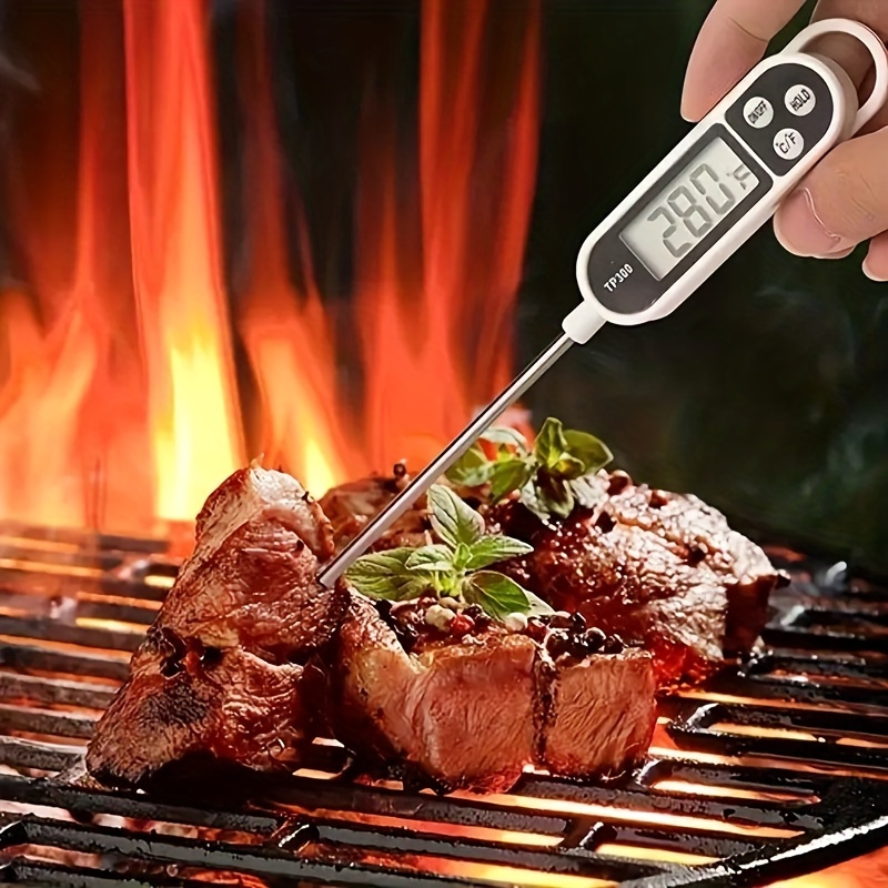 Thermomètre à viande de 5,25 po en acier inoxydable pour barbecue