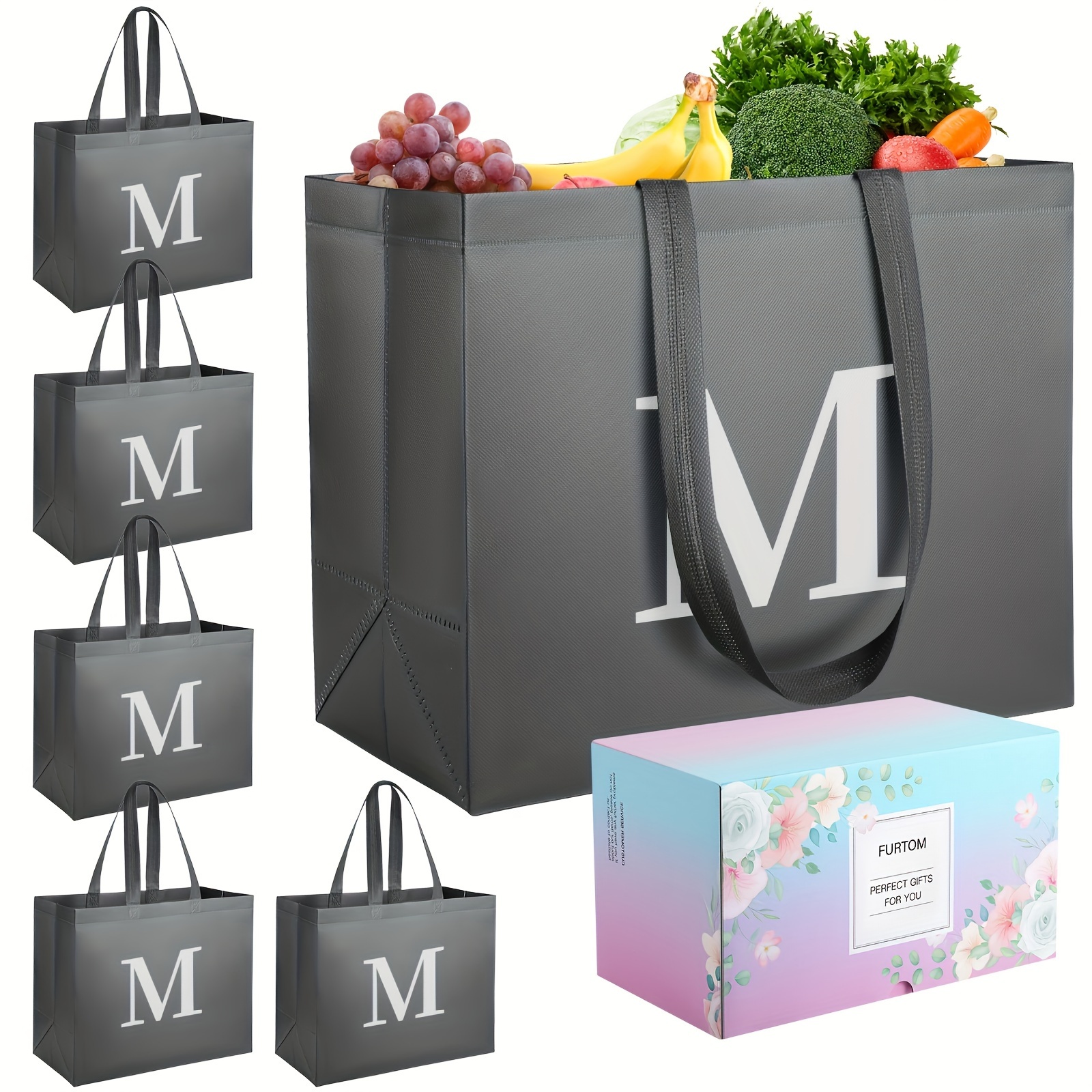 Reusable Grocery Bags Heavy Duty Reusable Shopping Bags Box - Temu