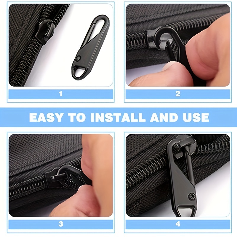 10pcs] Zipper Pull Replacement - Thin Hook Instant Zipper Repair