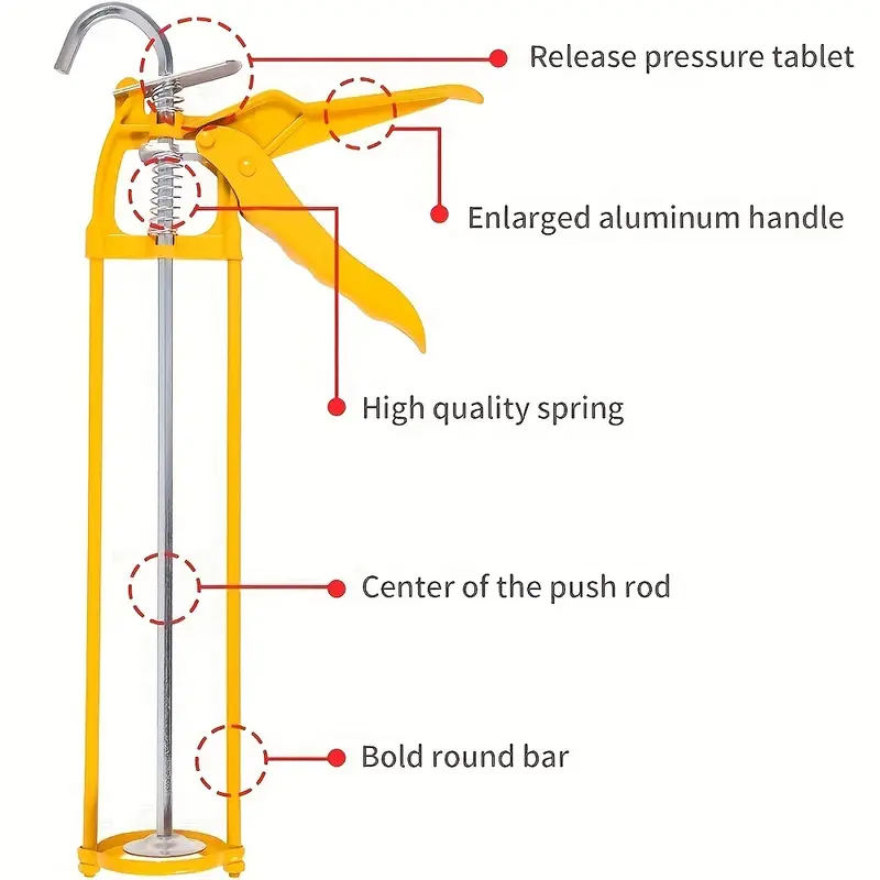 Drip free Caulk Gun With Steel Frame Light Duty Caulk Gun For Drip free Caulk Gun With Steel Frame Light Duty Caulk Gun For