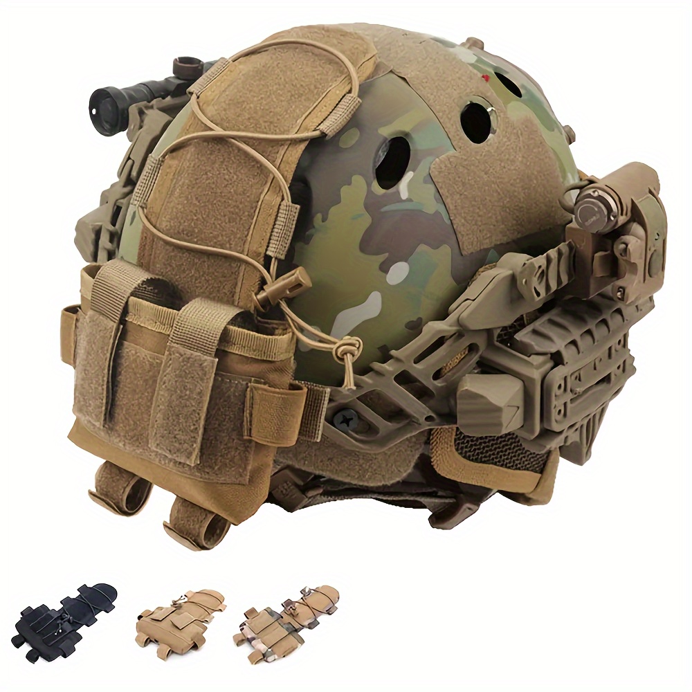  Casco táctico militar PJ Fast y máscara facial completa  extraíble para caza deportiva, entrenamiento militar, juego CS (casco de  camuflaje Airsoft) : Deportes y Actividades al Aire Libre