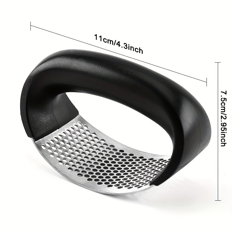 1 kpl, valkosipulipuristin, ruostumattomasta teräksestä valmistettu valkosipulipuristin, rokkarimetallinen valkosipulimurskain, pestävä valkosipulimurskain, keittiön valkosipulimurskain, valkosipulimurskain, keittiötavarat, keittiövälineet, asunnon tarvikkeet, korkeakoulujen asuntolatarvikkeita