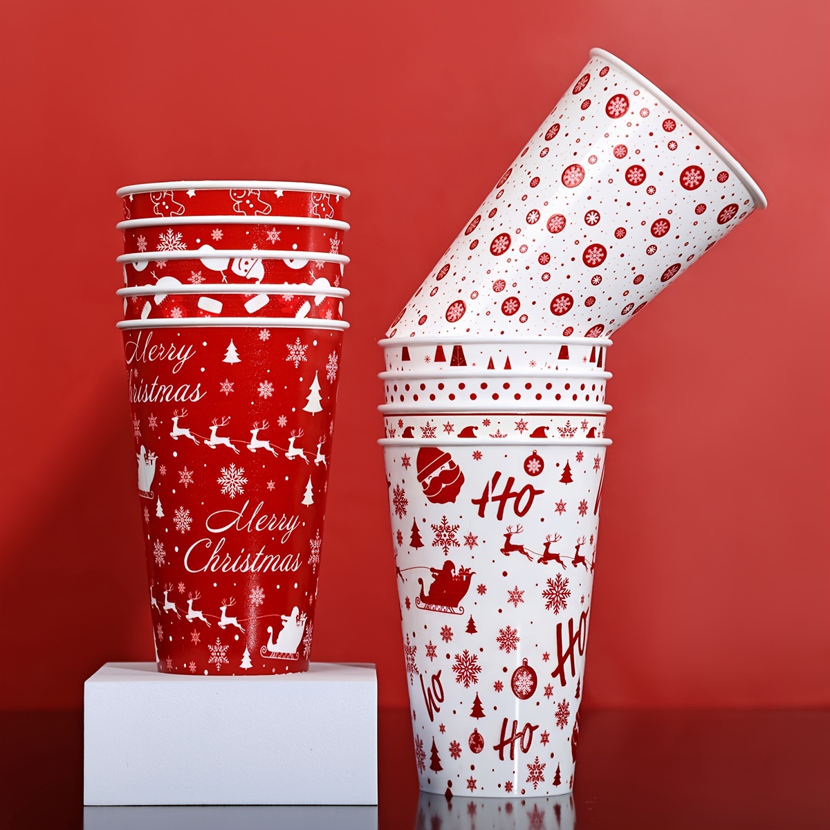 Christmas Party Cups, Reusable Christmas Party Cups, Christmas