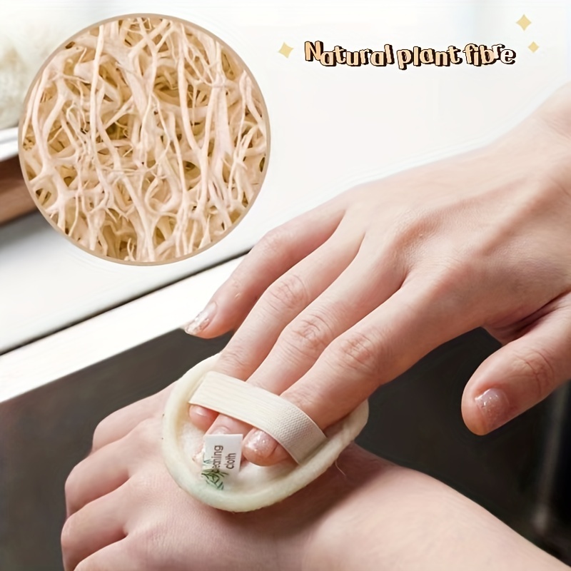 Natural Loofah Cleansing Face Towel Loofah Pulp Exfoliating Loofah Makeup Remover Towel Deep Cleansing Face Towel