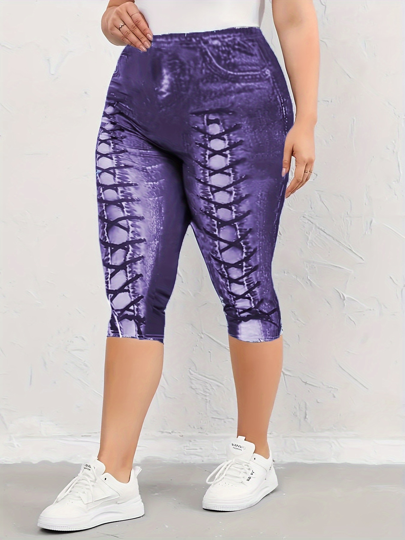 Purple Lace Legging – Get Up