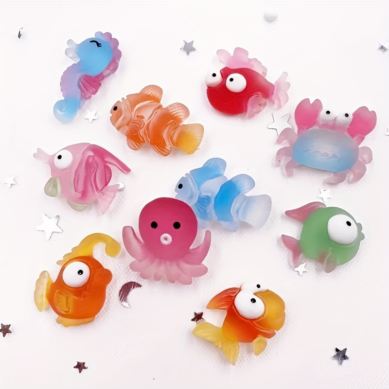 Mini Resin Animals Ocean Themed Mini Resin Figures - Temu