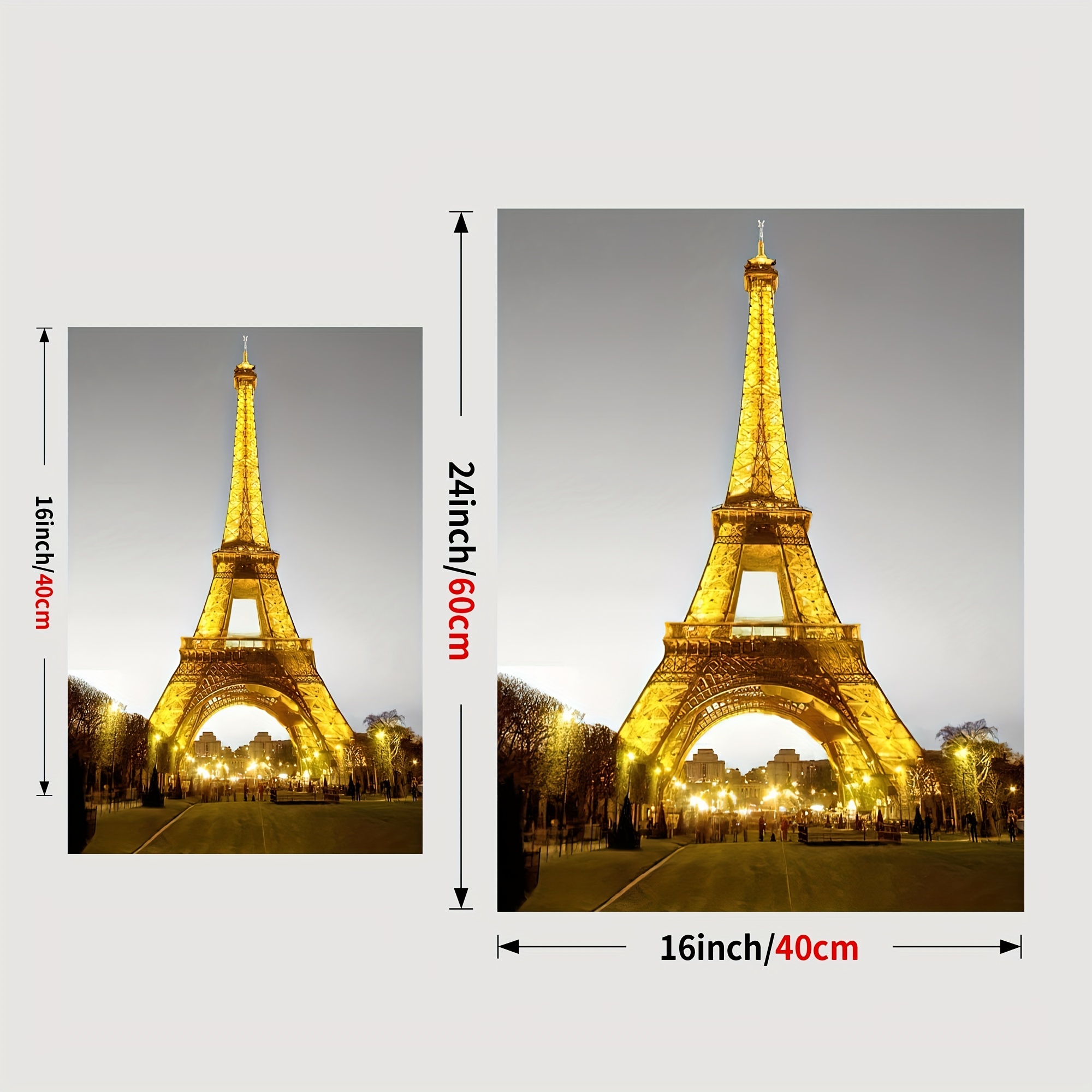 Canvas Poster Modern Art Lightpink Paris Eiffel Tower - Temu United Arab  Emirates