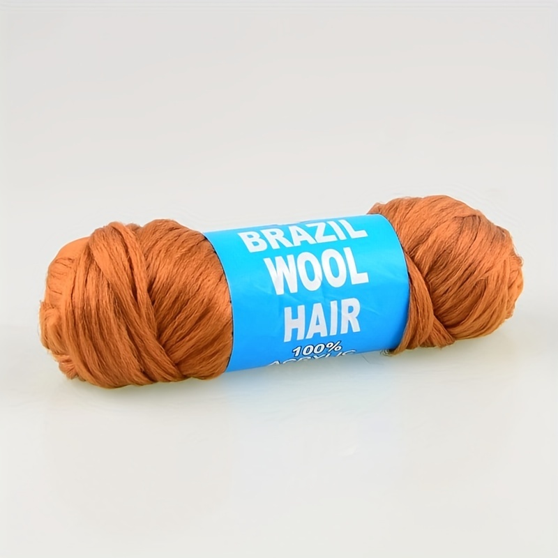 Brazilian Wool Hair Yarn For Braids African Faux Locs Braids - Temu