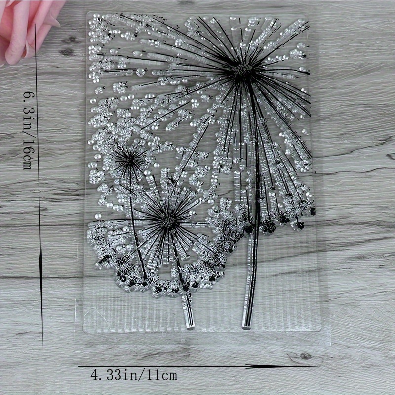 Dandelion Background Stamp Stamp Clear Stamp Painting Tool Clipping Craft Diy Card Decoration Rubber