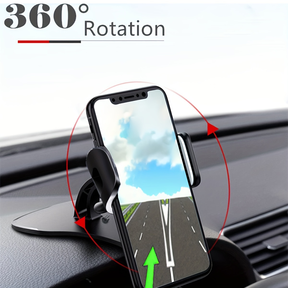 Car Phone Holder Easy Clip Mount Stand Panel Dashboard Gps - Temu Qatar