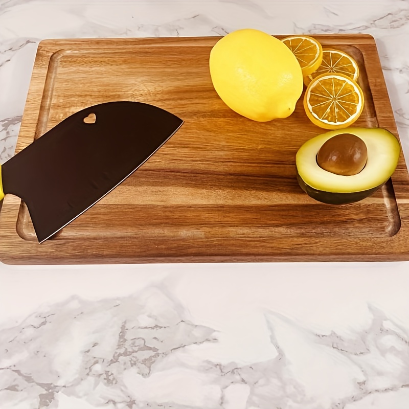 1pc, Chopping Board, Wooden Cutting Board, Household Butcher Block, Safety  Cheese Charcuterie Board, Washable Fruit Board, Cutting Board For Home Dorm