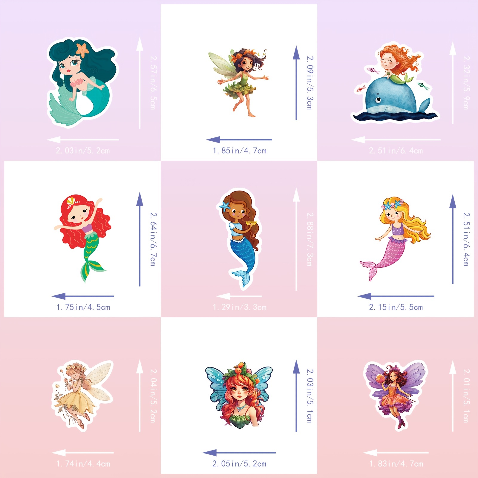 Wildflower Fairy Elf Stickers New Creative Angel Wings - Temu