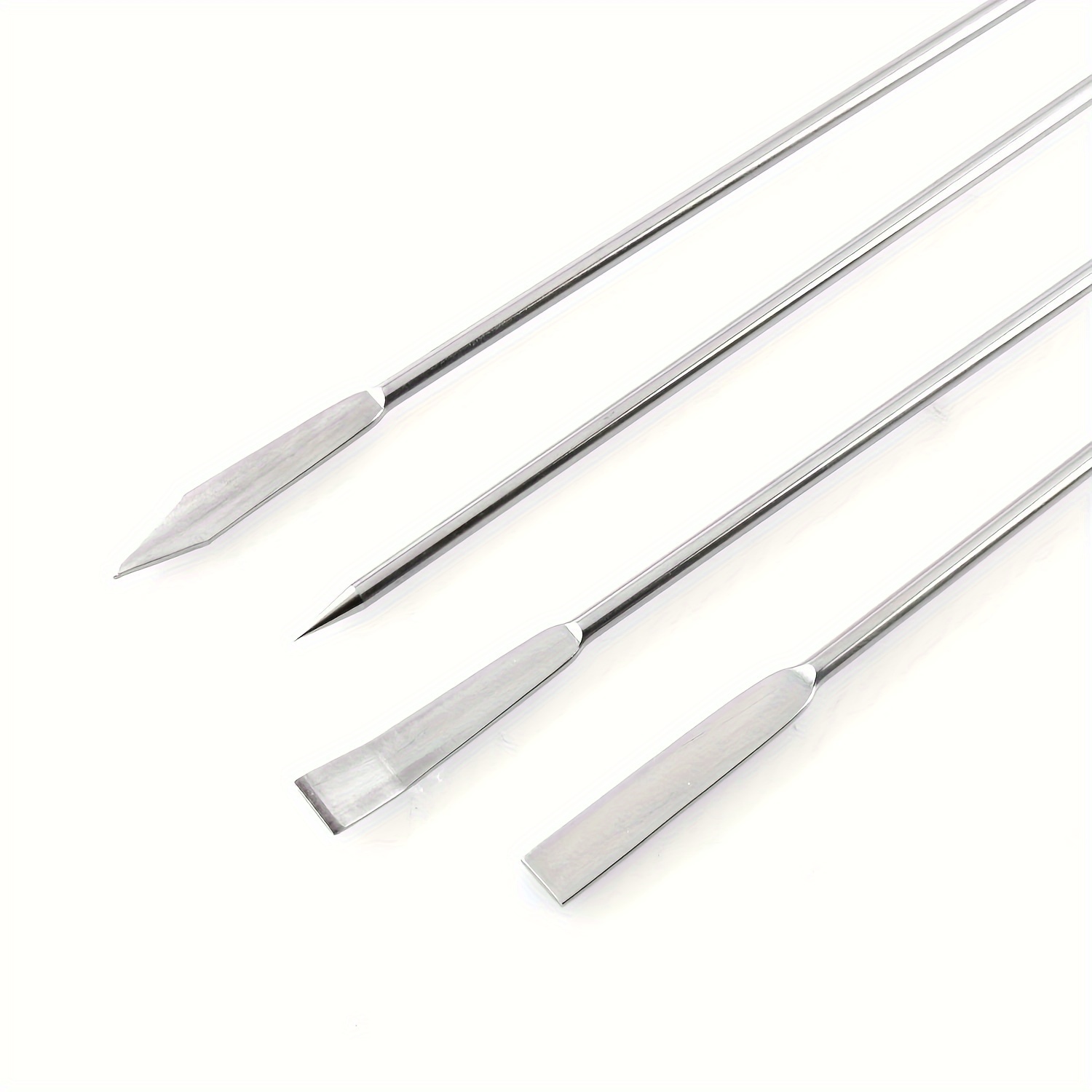 Stainless Steel Lab Spatula Micro Scoop Set Laboratory - Temu