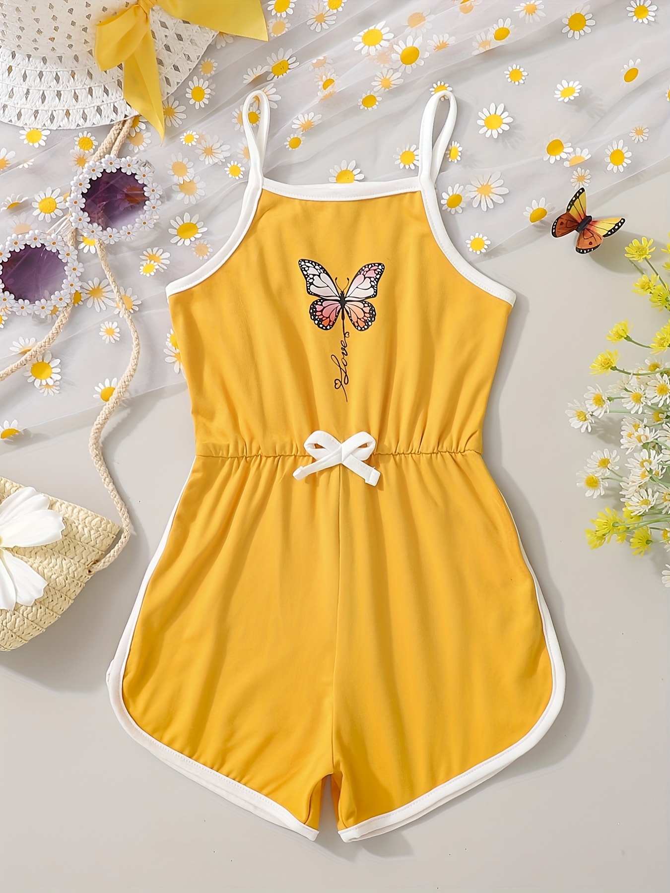 Baby Girl Romper Floral Baby Cheongsam Cotton Sleeveless Jumpsuit Bowknot  Hairband New Newborn Rompers Cute Jumpsuits Color Beige Kid Size 90cm