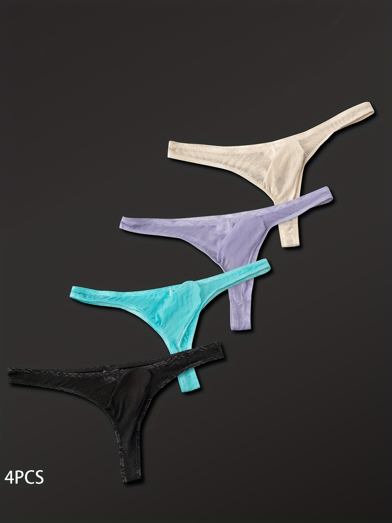 Sheer Thong Briefs Men Sexy See Bikini Underwear T back G - Temu Canada