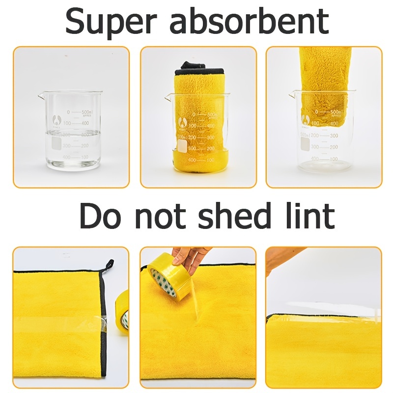 3pcs Thickened Large Microfiber Absorbent Cleaning Towel