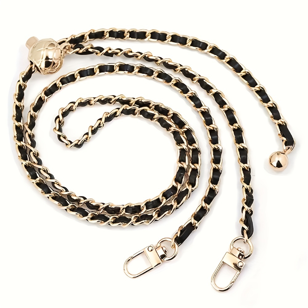 Simple Women's Bag Accessories Chain With Metal Buckles Iron Bag Chains  Purse Chains Shoulder Cross Body Chains Straps Replacement Flat Chains -  Temu