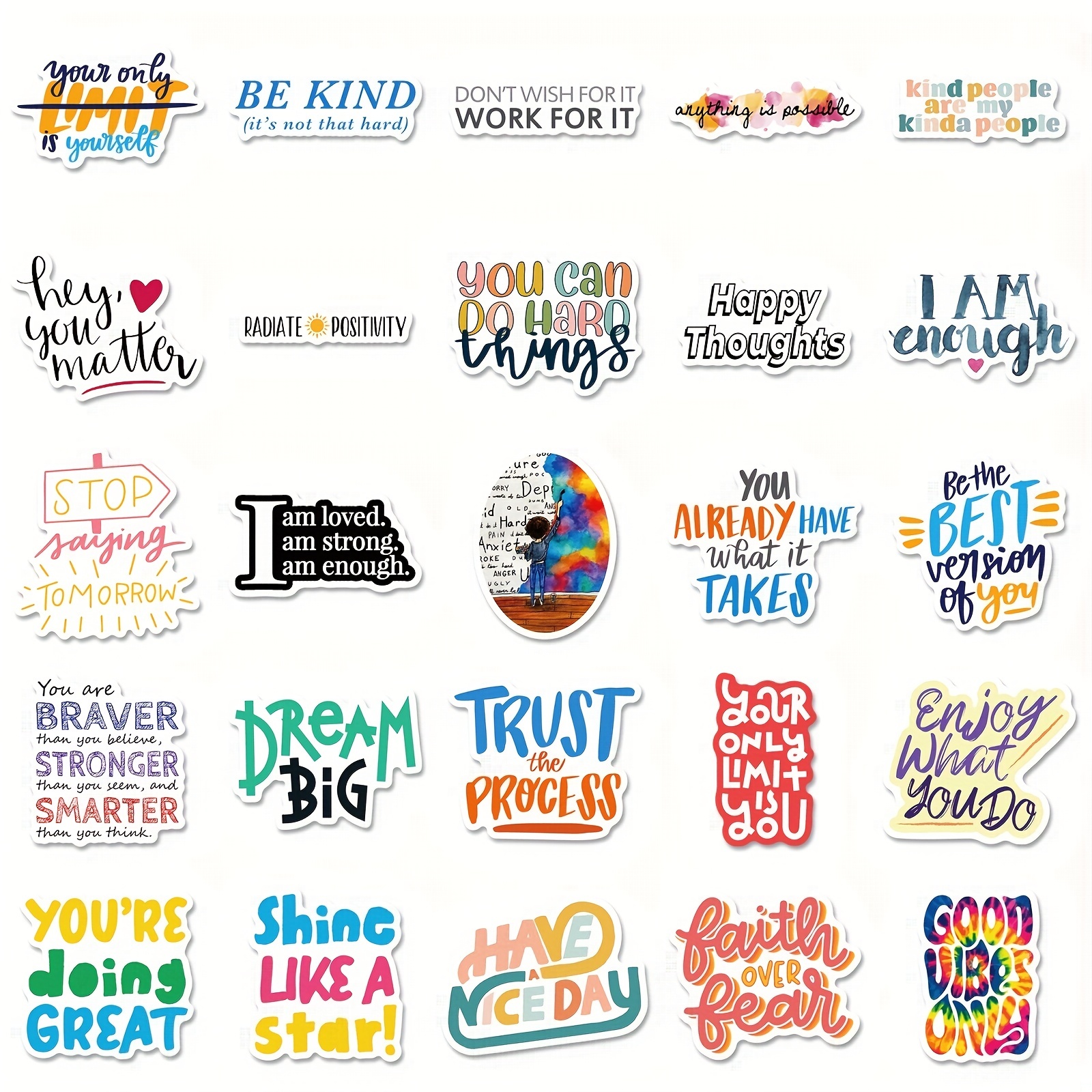 Motivational Stickers Inspirational Sticker Pack Positive - Temu New Zealand