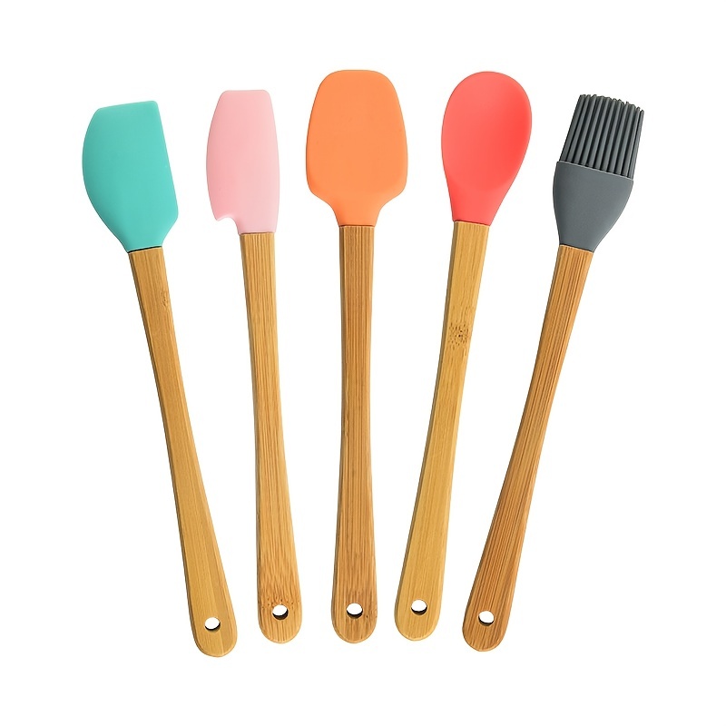 Silicone Spatulas, Small Jar Spatula, Baking Tools, Kitchen Gadgets,  Kitchen Accessories - Temu