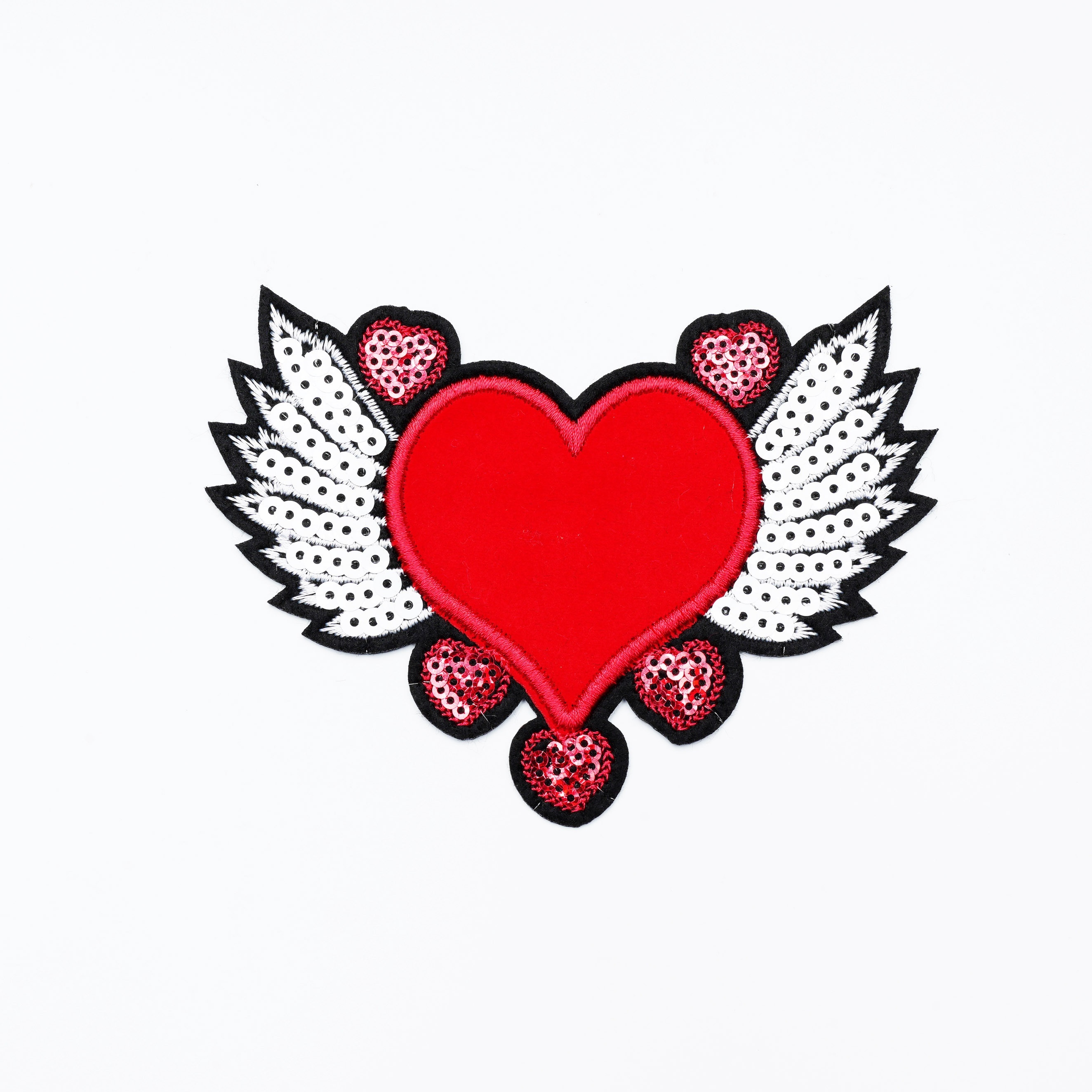 High Quality Embroidered Sequin Heart Patch Cartoon Costume - Temu