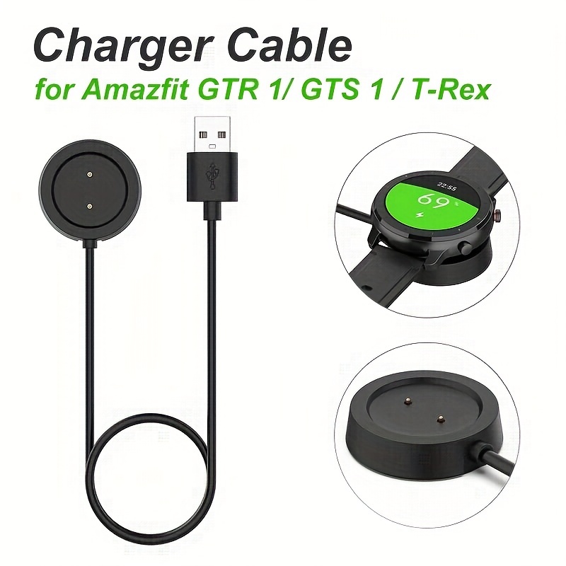  Charger Stand Compatible with Amazfit GTR 2, GTR 2e, GTS 2 Mini,  GTS 2e, Pop Pro, Zepp E, Zepp Z,T-REX Pro,USB Charger Cable Fit for Amazfit  GTR 2 Smartwatch : Cell
