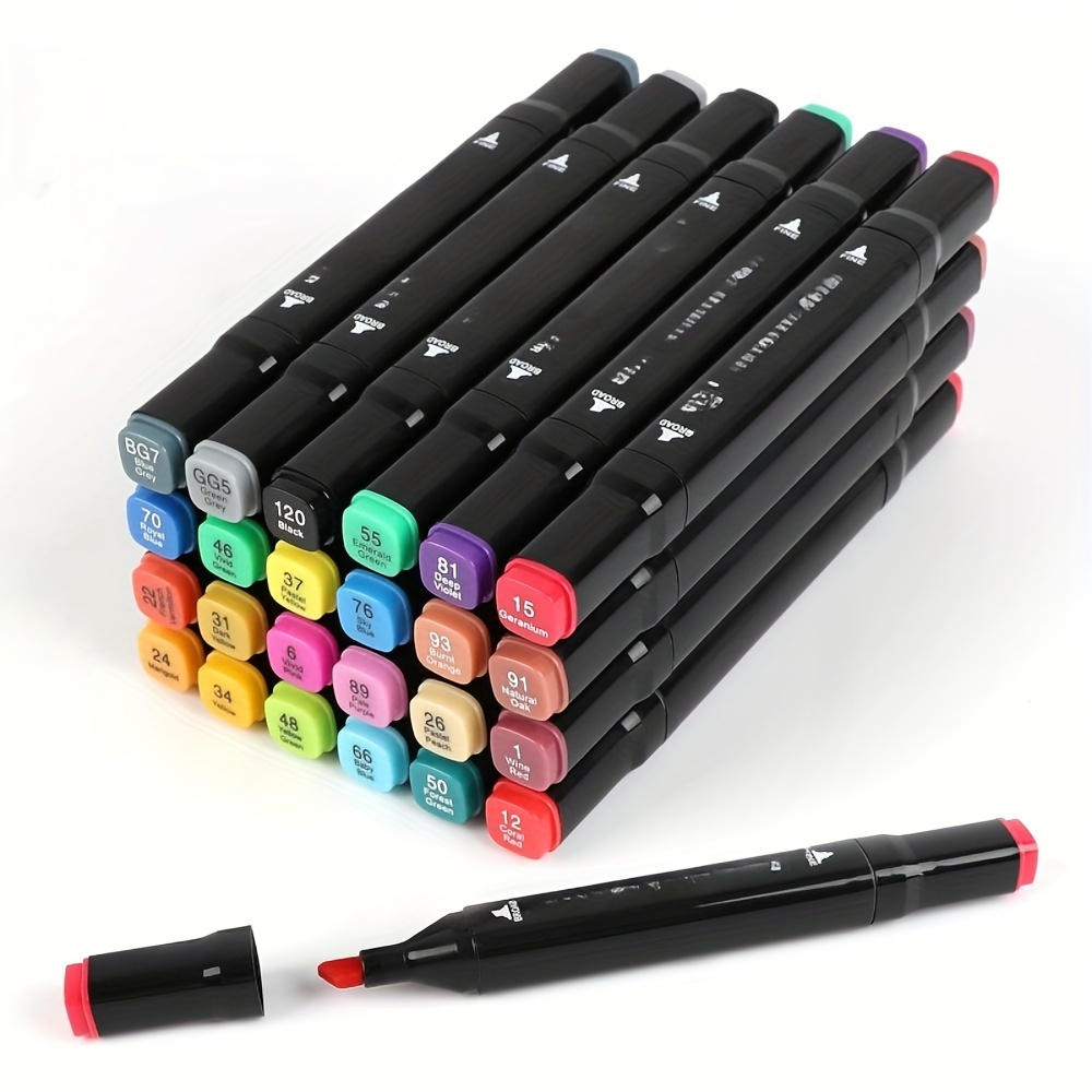 Art Brush Markers Pens for Adult Coloring Books, 34 Colors