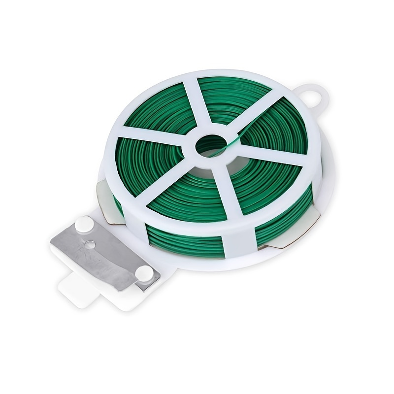 PVC Coated Green Garden Wire, 164' Spool