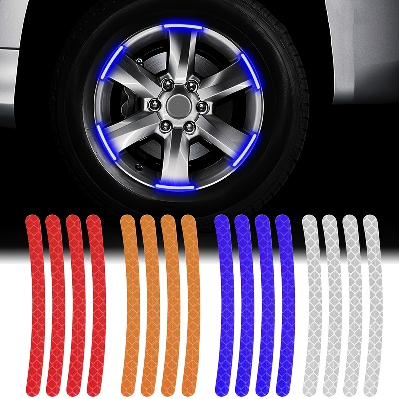 Car Wheel Hub Reflective Sticker Night Driving Safety - Temu