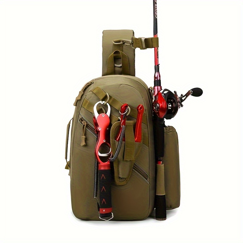 Fishing Tackle Storage Bag Waterproof Fishing Sling Backpack - Temu United  Kingdom
