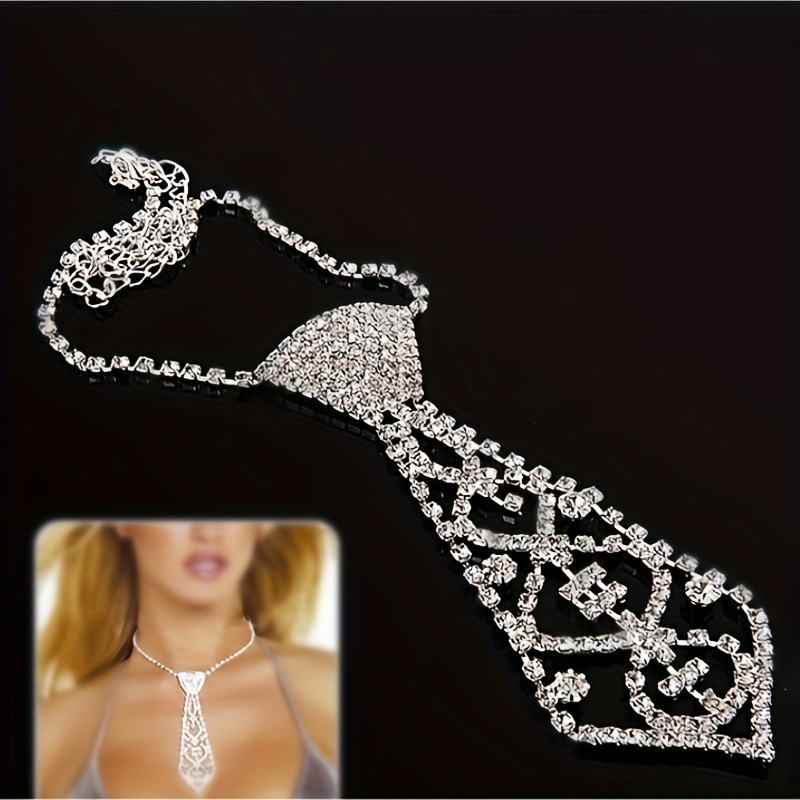 

Luxury Geometric Elegant Tie Design Long Necklace For Women Wedding Engagement Party Jewelry Accessories